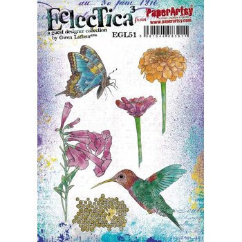 PAPER ARTSY PAPER ARTSY ECLECTICA GWEN LAFLEUR EGL51 CLING STAMP SET