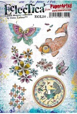 PAPER ARTSY PAPER ARTSY ECLECTICA GWEN LAFLEUR EGL50 CLING STAMP SET