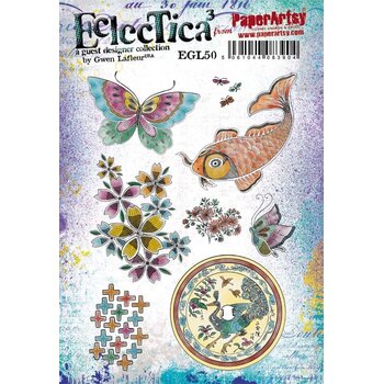 PAPER ARTSY PAPER ARTSY ECLECTICA GWEN LAFLEUR EGL50 CLING STAMP SET