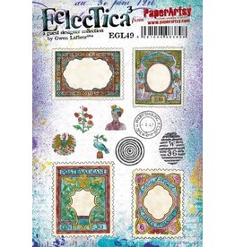 PAPER ARTSY PAPER ARTSY ECLECTICA GWEN LAFLEUR EGL49 CLING STAMP SET