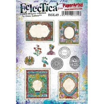 PAPER ARTSY PAPER ARTSY ECLECTICA GWEN LAFLEUR EGL49 CLING STAMP SET
