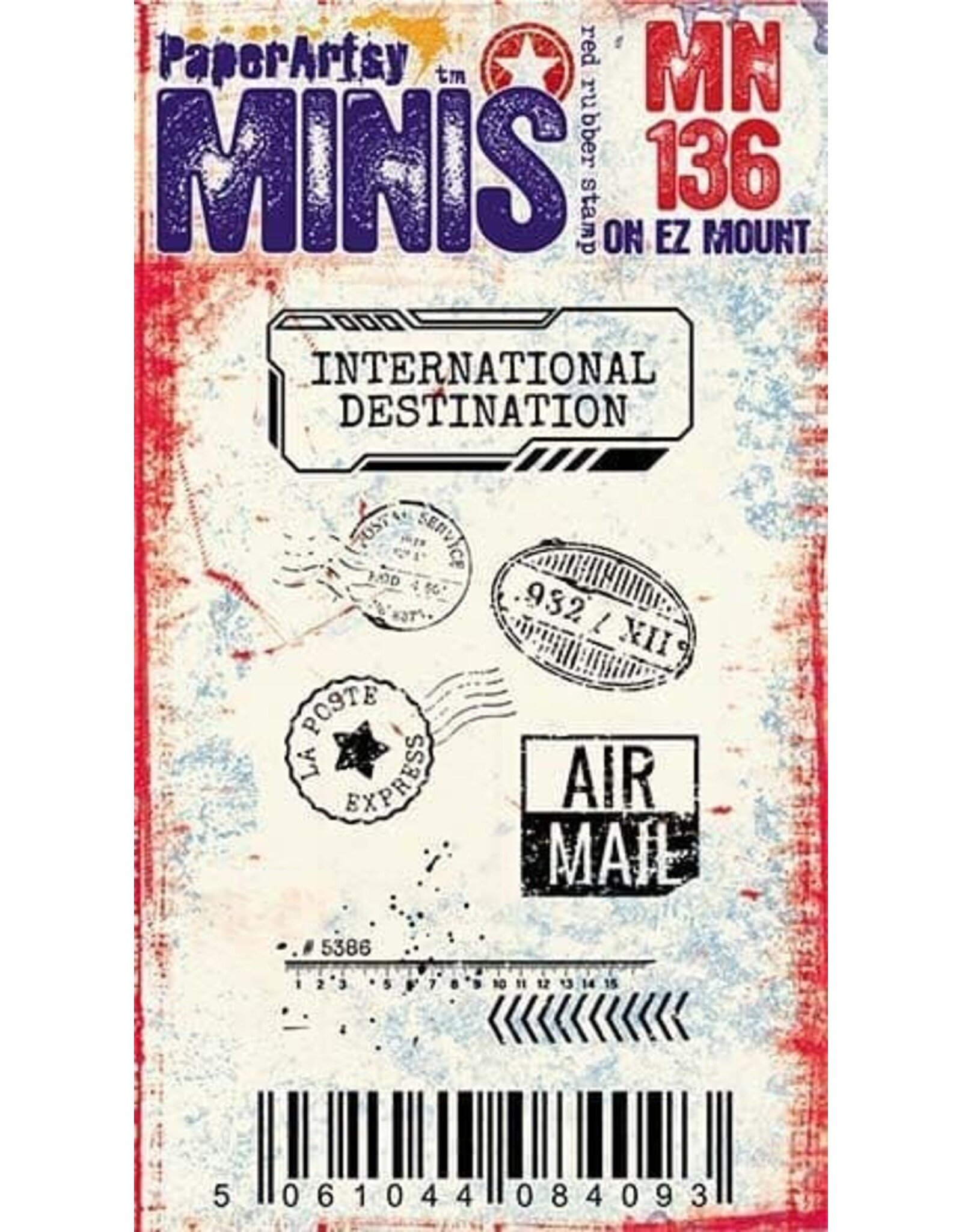 PAPER ARTSY PAPER ARTSY MINIS MN136 CLING STAMP