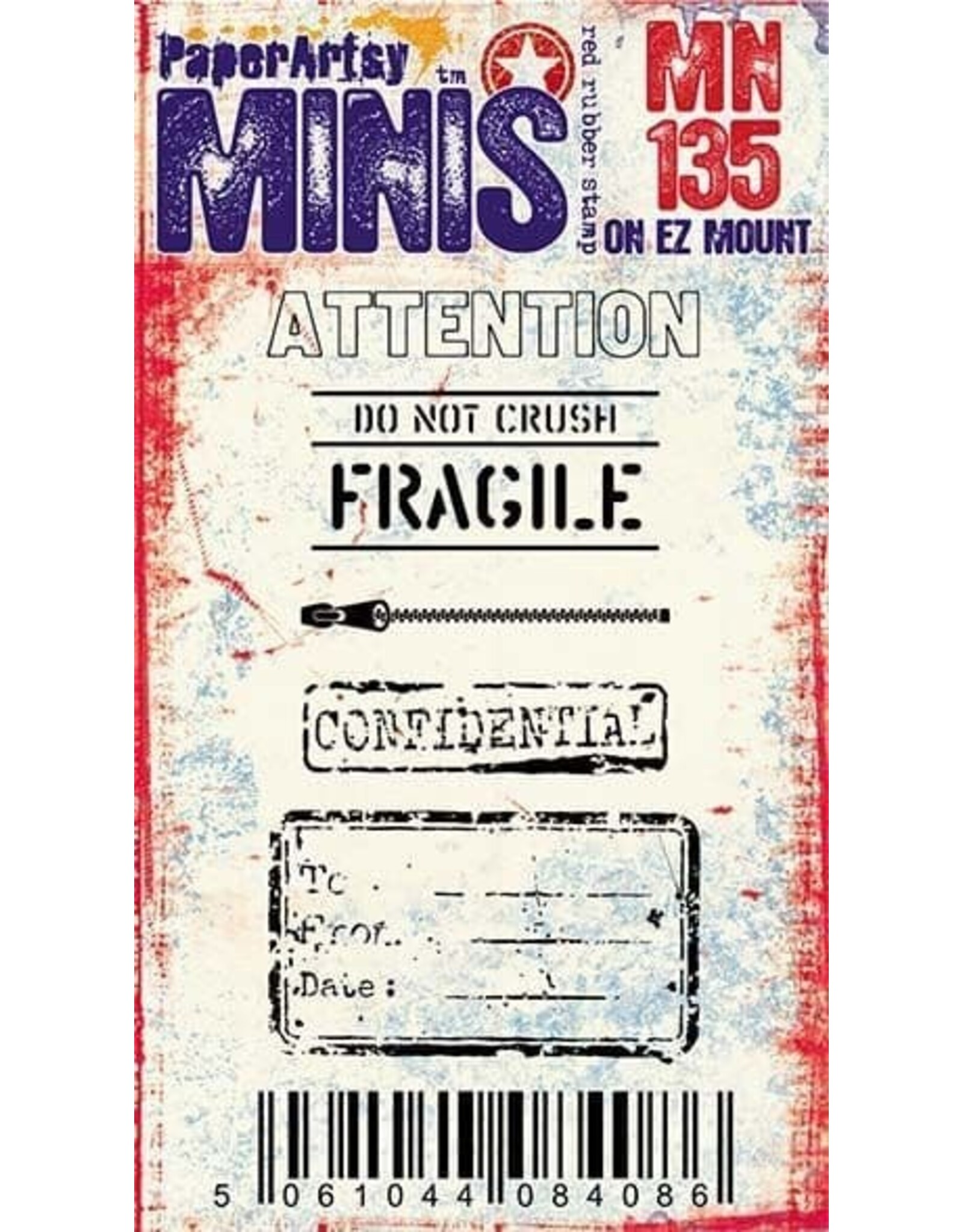 PAPER ARTSY PAPER ARTSY MINIS MN135 CLING STAMP