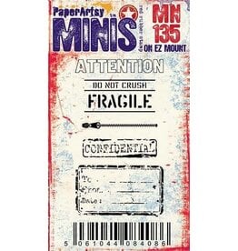 PAPER ARTSY PAPER ARTSY MINIS MN135 CLING STAMP