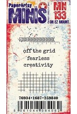 PAPER ARTSY PAPER ARTSY MINIS MN133 CLING STAMP