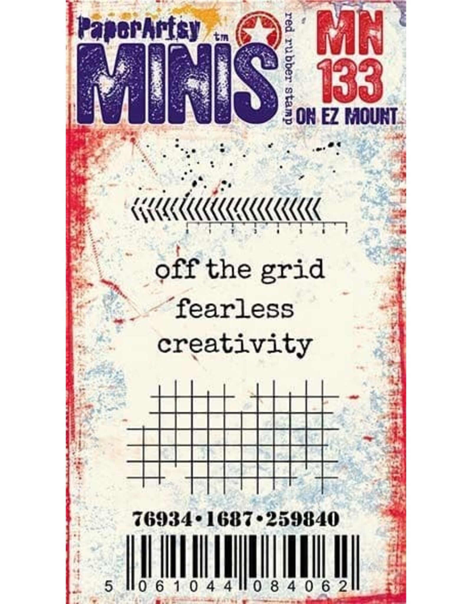 PAPER ARTSY PAPER ARTSY MINIS MN133 CLING STAMP