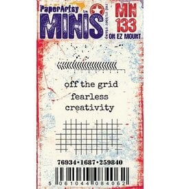 PAPER ARTSY PAPER ARTSY MINIS MN133 CLING STAMP