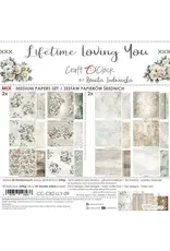 CRAFT O'CLOCK CRAFT O'CLOCK LIFETIME LOVING YOU 8x8 MIX PAPER PAD 24 SHEETS