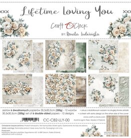 CRAFT O'CLOCK CRAFT O'CLOCK LIFETIME LOVING YOU 12x12 PAPER PAD 6 SHEETS