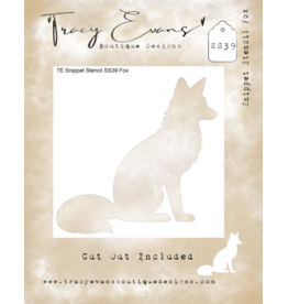 TRACY EVANS TRACY EVANS BOUTIQUE DESIGNS SS39 FOX 4x4 STENCIL
