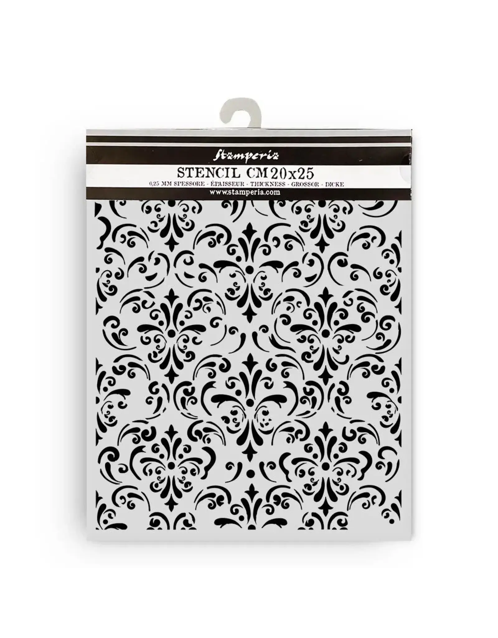 STAMPERIA STAMPERIA GARDENS OF TIME WALLPAPER 20x25cm STENCIL