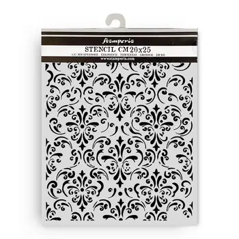 STAMPERIA STAMPERIA GARDENS OF TIME WALLPAPER 20x25cm STENCIL