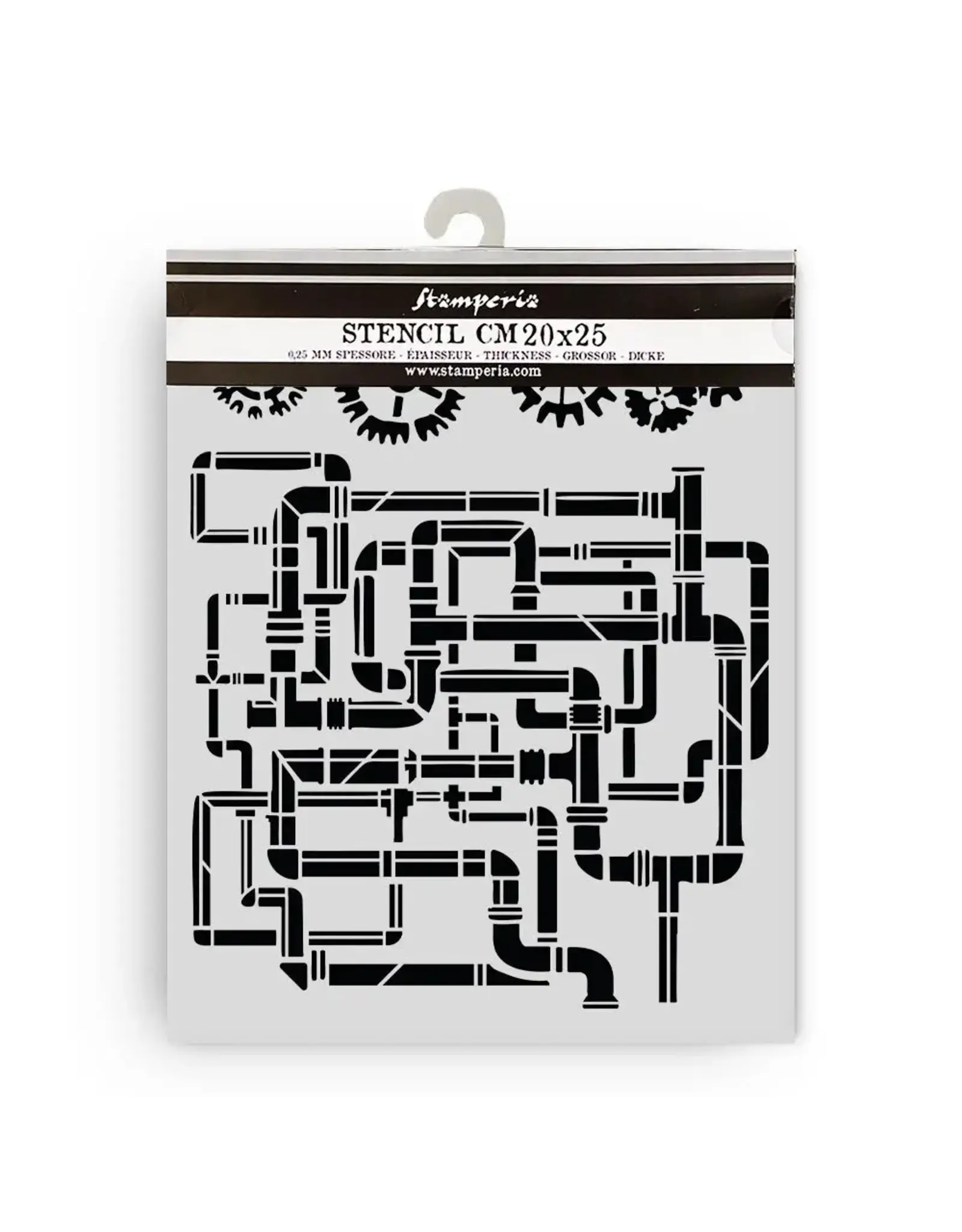 STAMPERIA STAMPERIA GARDENS OF TIME TUBES 20x25cm STENCIL