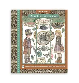 STAMPERIA STAMPERIA GARDENS OF TIME 20.5cm X 23cm ASSORTED RUB-ONS 6/PK