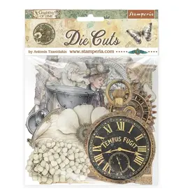 STAMPERIA STAMPERIA GARDENS OF TIME CHIPBOARD DIE CUTS