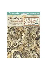 STAMPERIA STAMPERIA GARDENS OF TIME ASSORTED A6 RICE PAPER DECOUPAGE BACKGROUNDS 10.5X14.8CM 8/PK