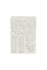 STAMPERIA STAMPERIA GARDENS OF TIME CLOCKS AND TUBES A5 SILICONE MOULD