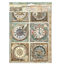STAMPERIA STAMPERIA GARDENS OF TIME ASSORTED A4 RICE PAPER 6/PK