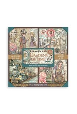 STAMPERIA STAMPERIA GARDENS OF TIME MAXI PAD 8x8 PAPER PACK 22 SINGLE FACED SHEETS