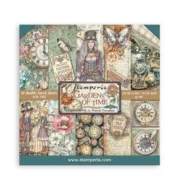 STAMPERIA STAMPERIA GARDENS OF TIME 12x12 PAPER PACK 10 SHEETS