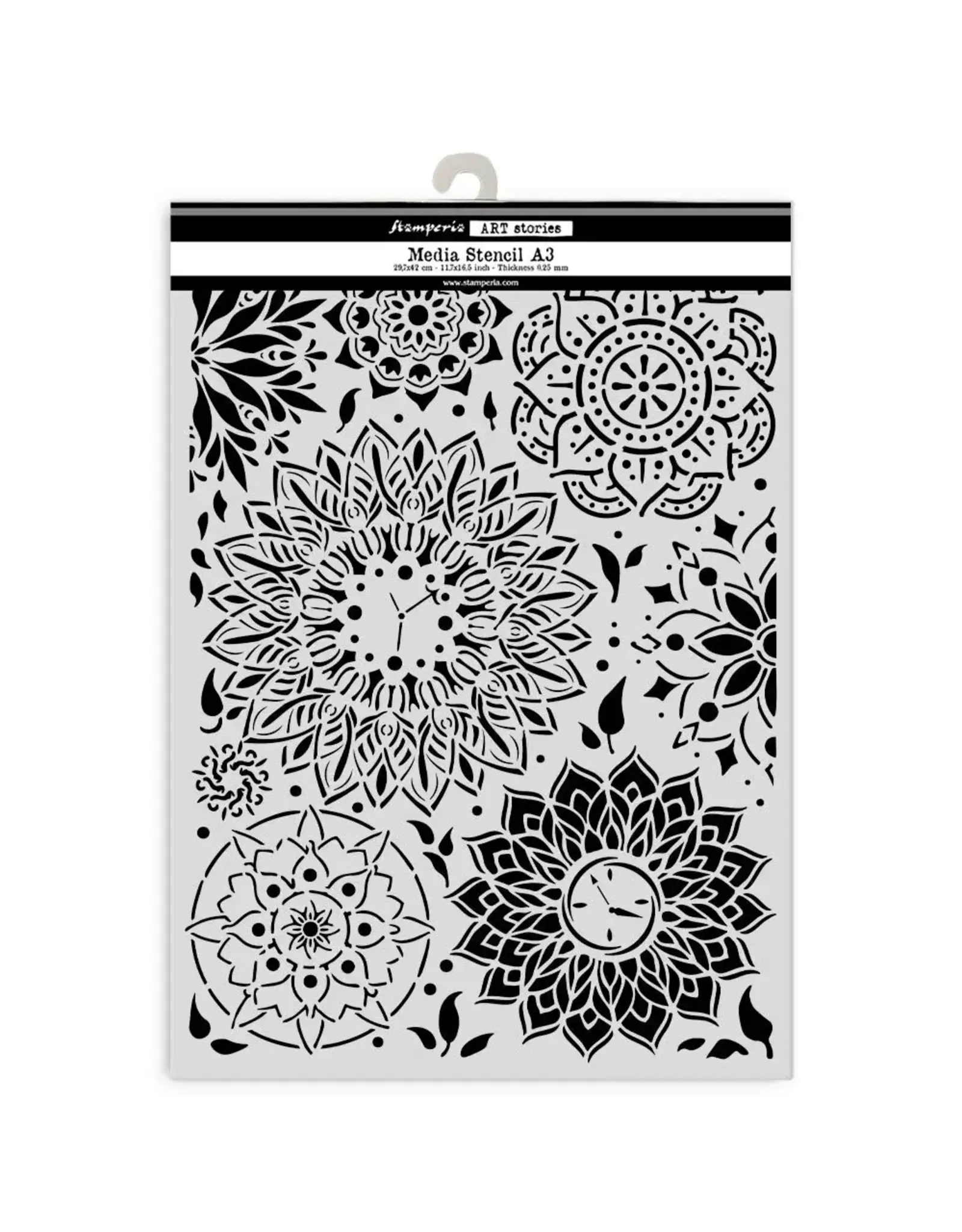STAMPERIA STAMPERIA ART STORIES MANDALA PATTERN A3 STENCIL