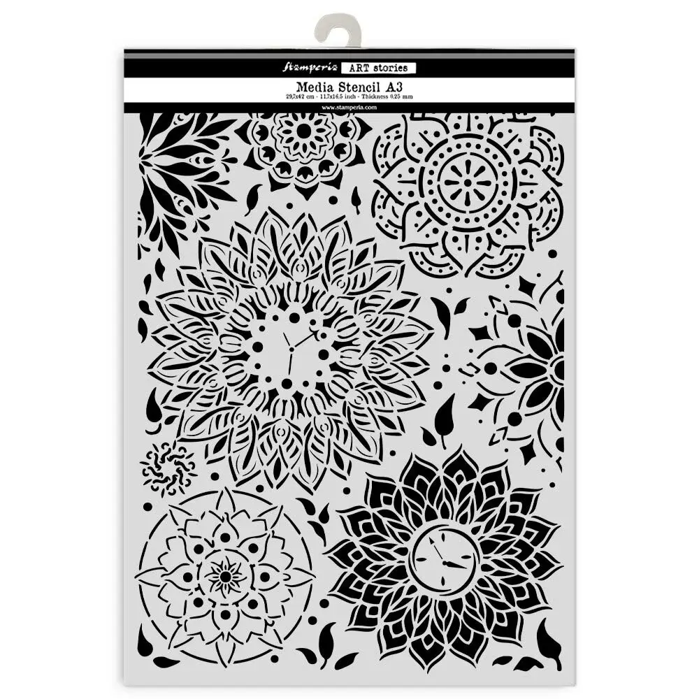 STAMPERIA STAMPERIA ART STORIES MANDALA PATTERN A3 STENCIL