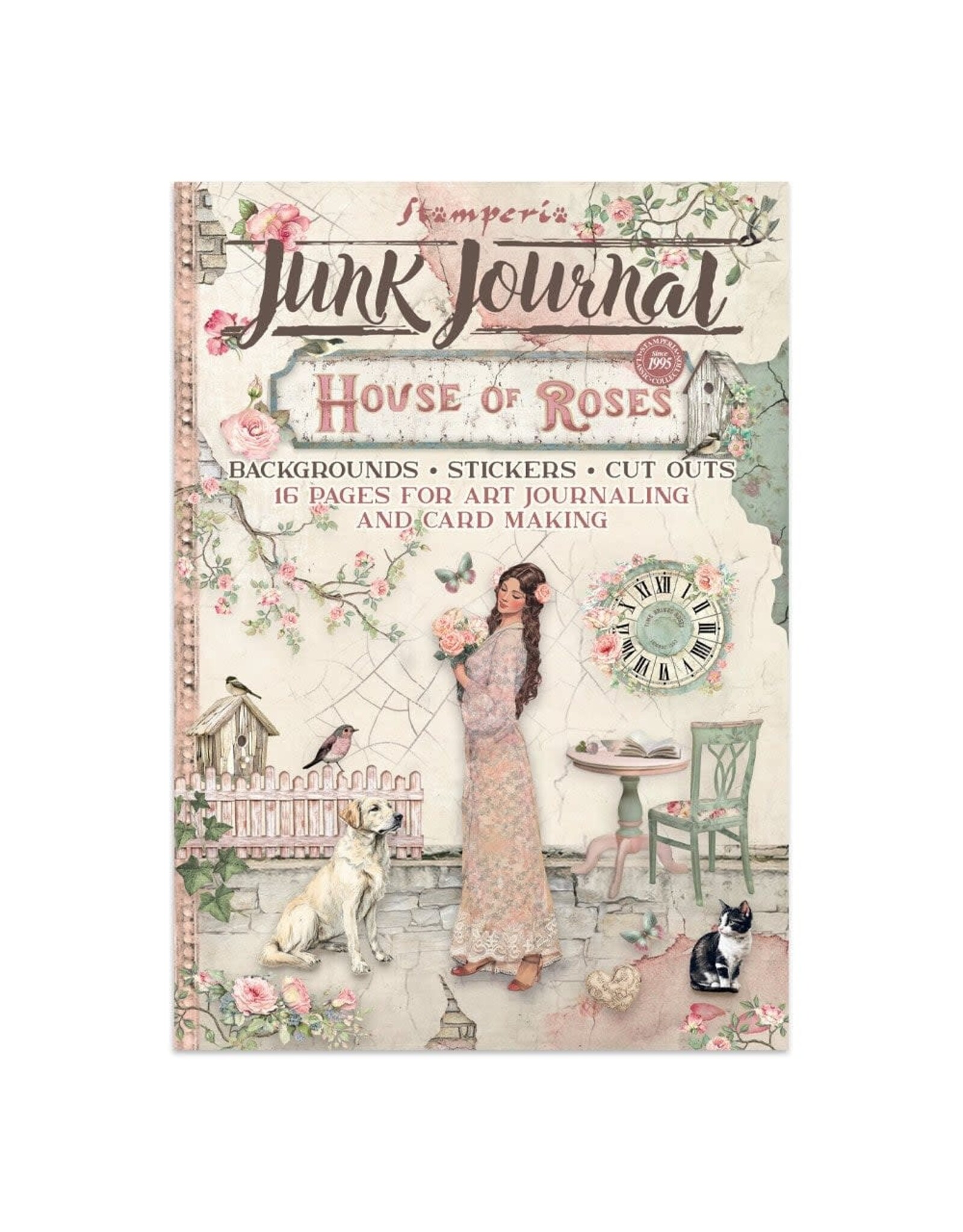 STAMPERIA STAMPERIA HOUSE OF ROSES JUNK JOURNAL