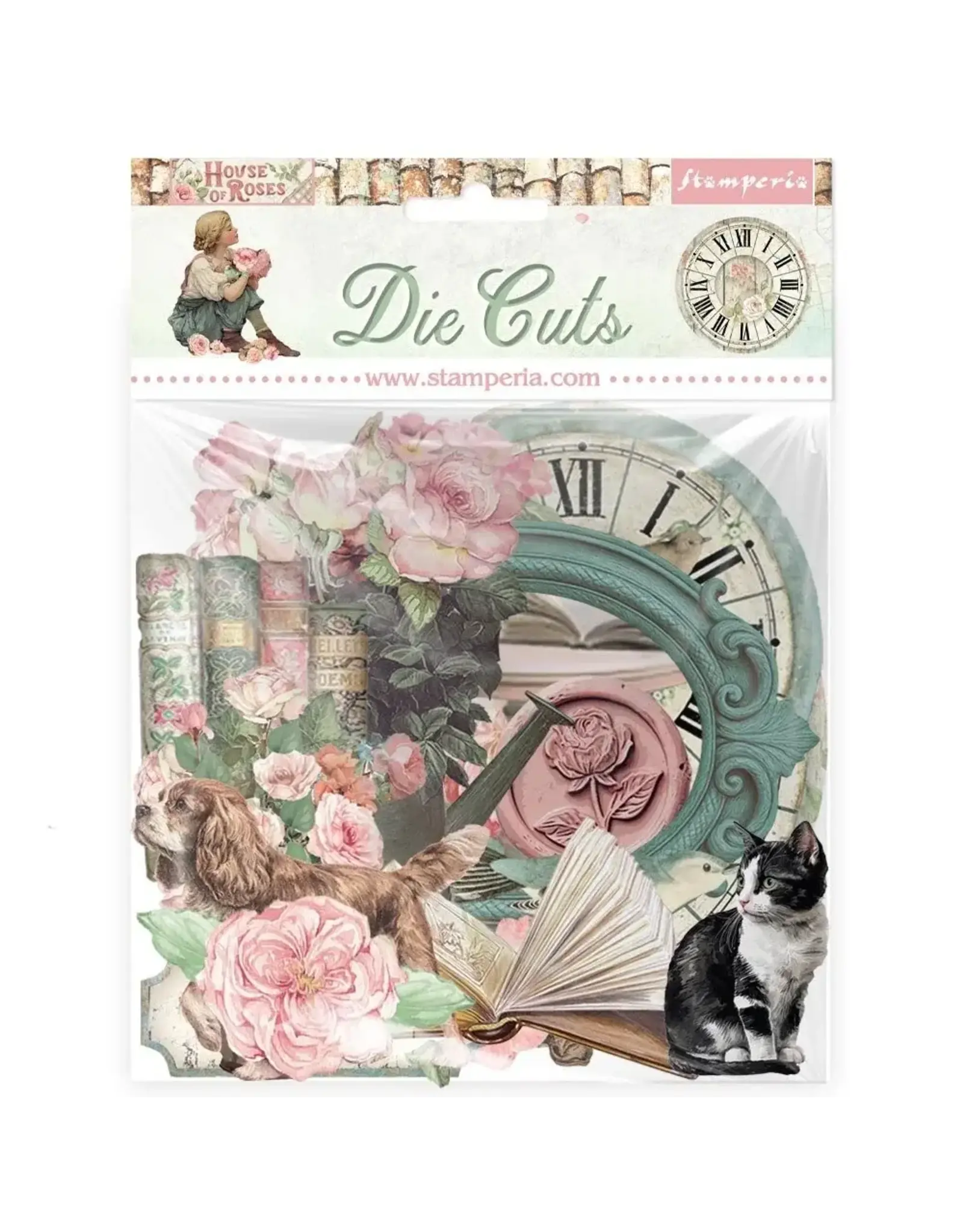 STAMPERIA STAMPERIA HOUSE OF ROSES CHIPBOARD DIE CUTS