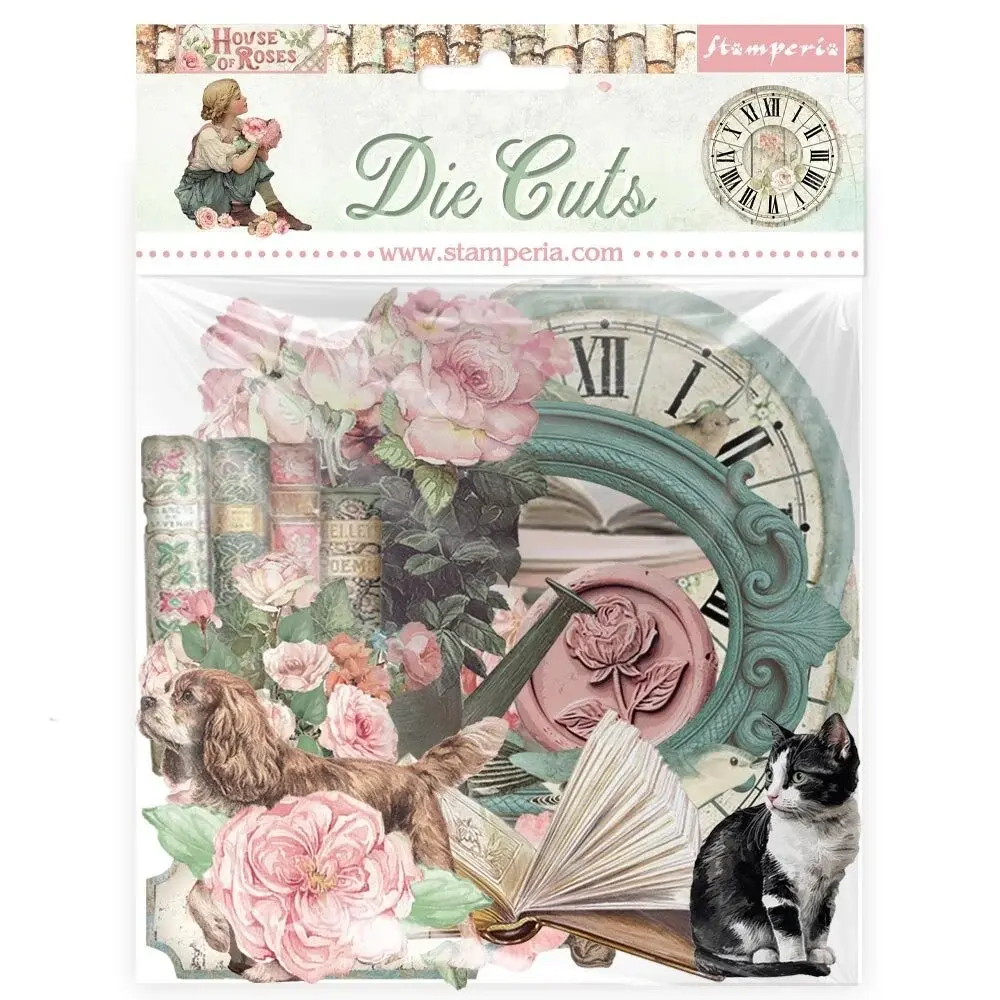 STAMPERIA STAMPERIA HOUSE OF ROSES CHIPBOARD DIE CUTS