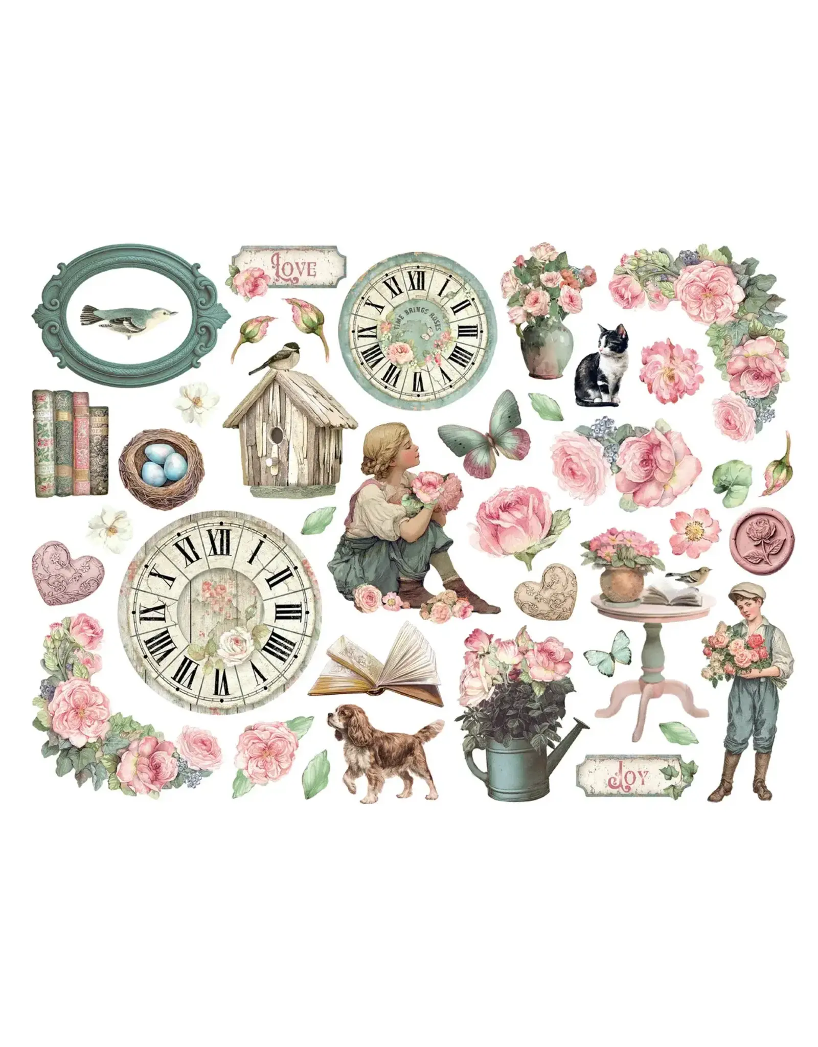 STAMPERIA STAMPERIA HOUSE OF ROSES CHIPBOARD DIE CUTS