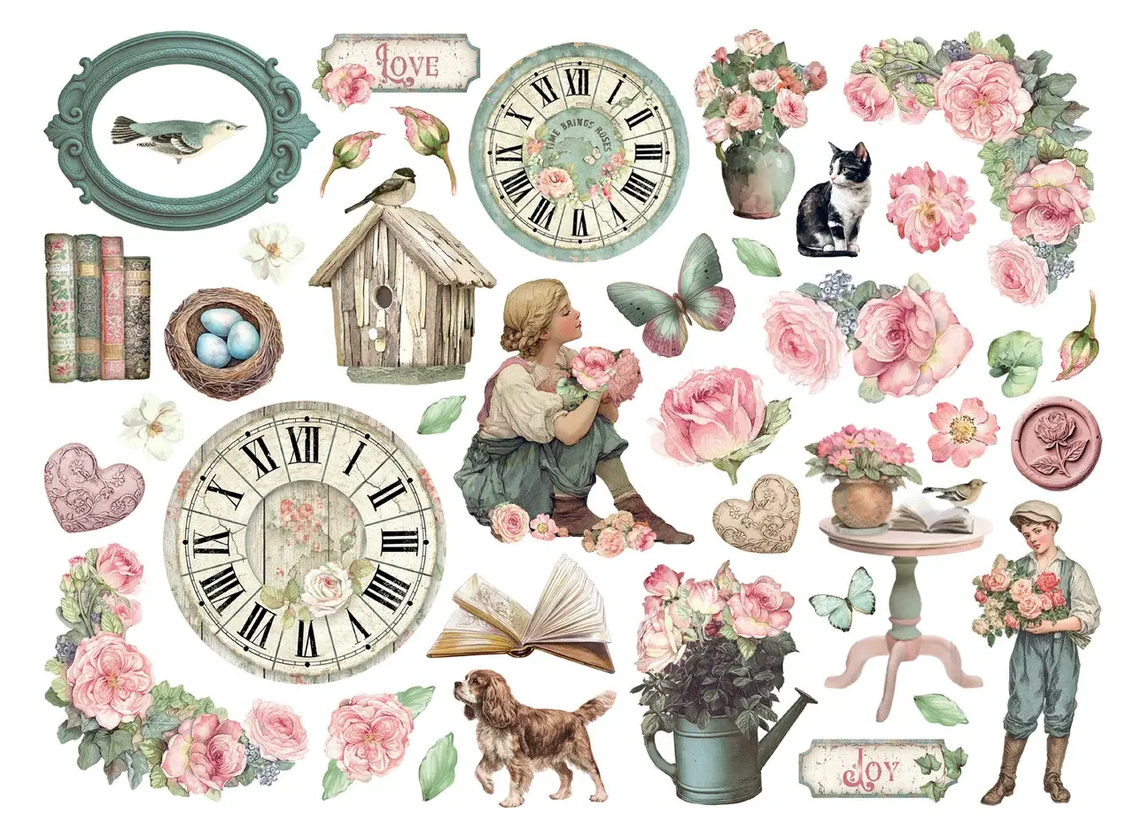 STAMPERIA STAMPERIA HOUSE OF ROSES CHIPBOARD DIE CUTS