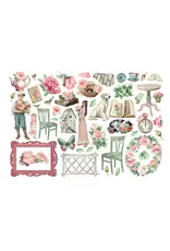 STAMPERIA STAMPERIA HOUSE OF ROSES EPHEMERA ADHESIVE PAPER CUT OUTS