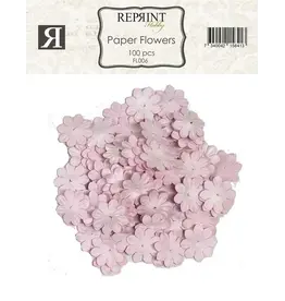REPRINT REPRINT PINK PAPER FLOWERS 100/PK