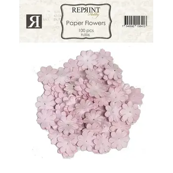 REPRINT REPRINT PINK PAPER FLOWERS 100/PK