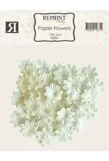 REPRINT REPRINT WHITE PAPER FLOWERS 100/PK