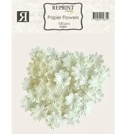 REPRINT REPRINT WHITE PAPER FLOWERS 100/PK