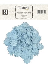 REPRINT REPRINT LIGHT BLUE PAPER FLOWERS 100/PK