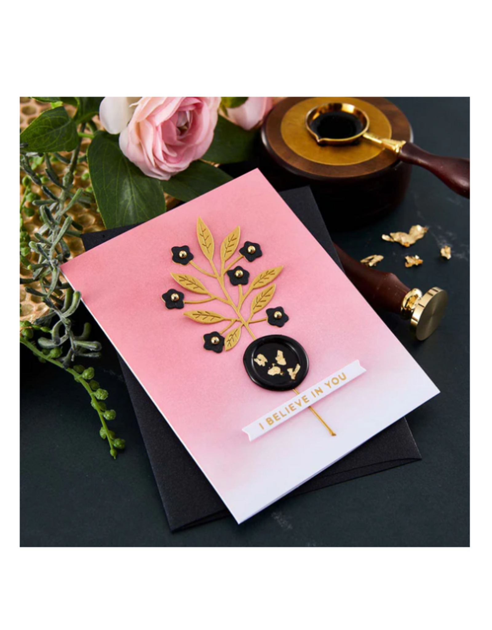 SPELLBINDERS SPELLBINDERS SEALED BY SPELLBINDERS COLLECTION 1" SOLID CIRCLE WAX SEAL STAMP