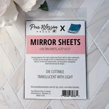PEAR BLOSSOM PRESS PEAR BLOSSOM PRESS A2 MIRROR SHEETS 10/PK