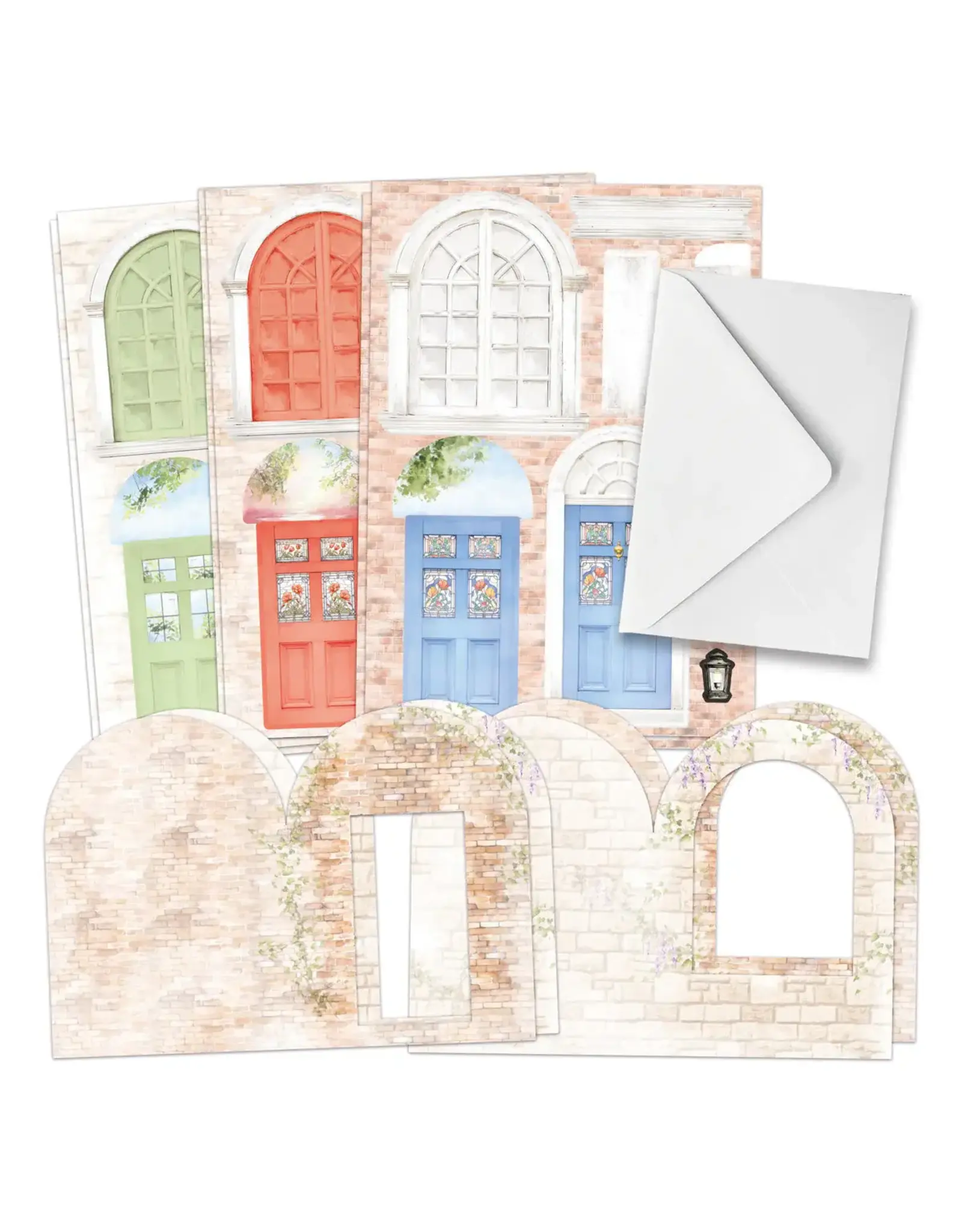 KATY SUE KATY SUE ARCHED FLORAL WINDOWS & DOORS CARD MAKING KIT