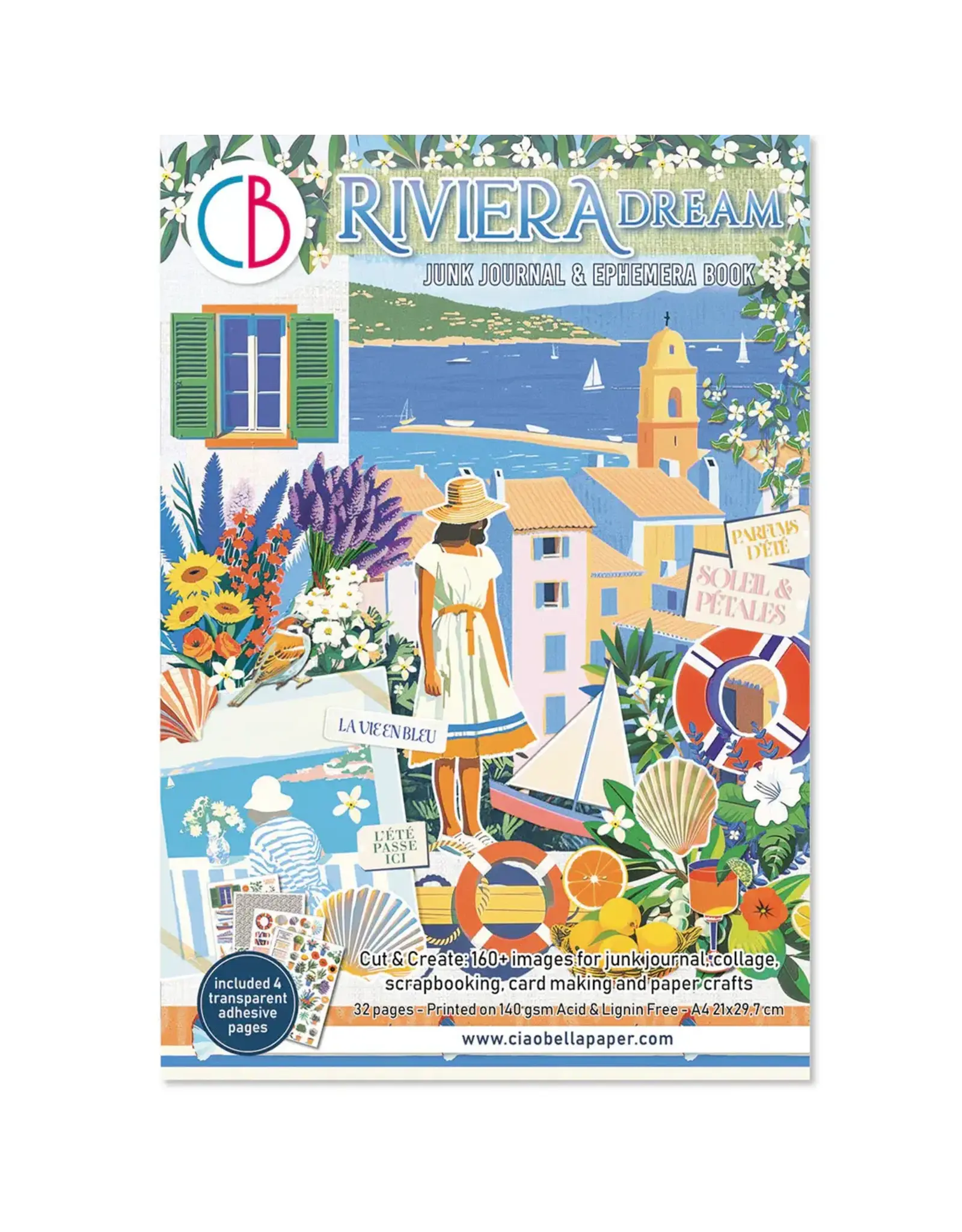 CIAO BELLA CIAO BELLA RIVIERA DREAM JUNK JOURNAL & EPHEMERA 32/PK