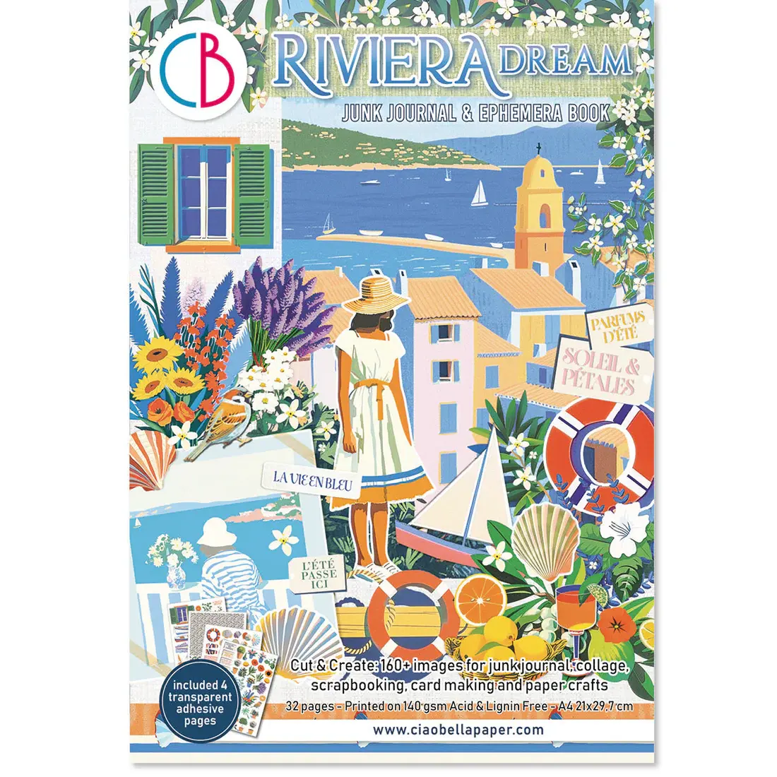 CIAO BELLA CIAO BELLA RIVIERA DREAM JUNK JOURNAL & EPHEMERA 32/PK