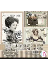 CIAO BELLA CIAO BELLA TYPOGRAPHIC 8x8 PAPER PAD 12 SHEETS