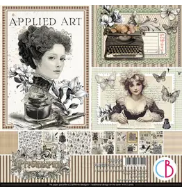 CIAO BELLA CIAO BELLA TYPOGRAPHIC 8x8 PAPER PAD 12 SHEETS