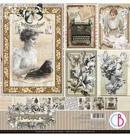 CIAO BELLA CIAO BELLA TYPOGRAPHIC 12x12 PAPER PAD 12 SHEETS