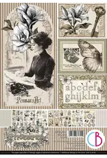 CIAO BELLA CIAO BELLA TYPOGRAPHIC A4 CREATIVE PAD 9 SHEETS