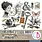 CIAO BELLA CIAO BELLA TYPOGRAPHIC 6x6 FUSSY CUT PAPER PAD 24 SHEETS