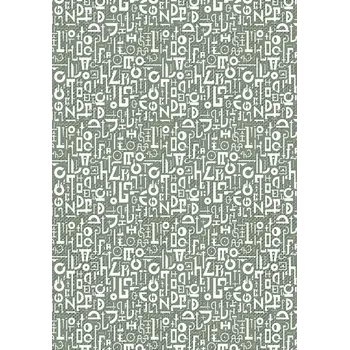 CIAO BELLA CIAO BELLA TYPOGRAPHIC A4 DELUXE PEARL COPPER & VELLUM MIXED PAPER PACK 6 SHEETS