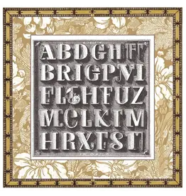 CIAO BELLA CIAO BELLA TYPOGRAPHIC 6x6 DELUXE PEARL COPPER & VELLUM MIXED PAPER PACK 6 SHEETS