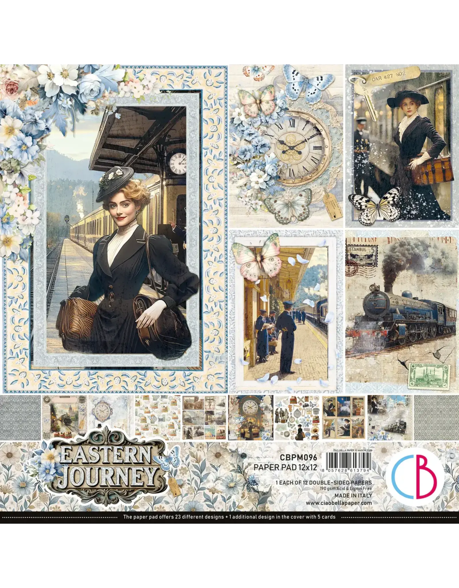 CIAO BELLA CIAO BELLA EASTERN JOURNEY 12x12 PAPER PAD 12 SHEETS